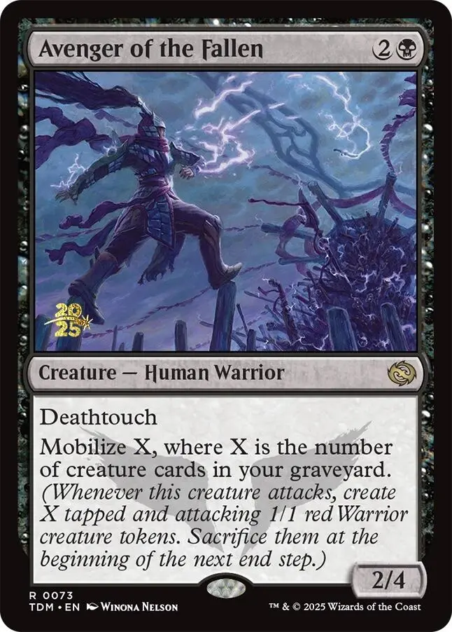Avenger Of The Fallen [Tarkir: Dragonstorm Prerelease Promos] 1