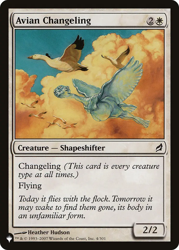 Avian Changeling [The List] 1