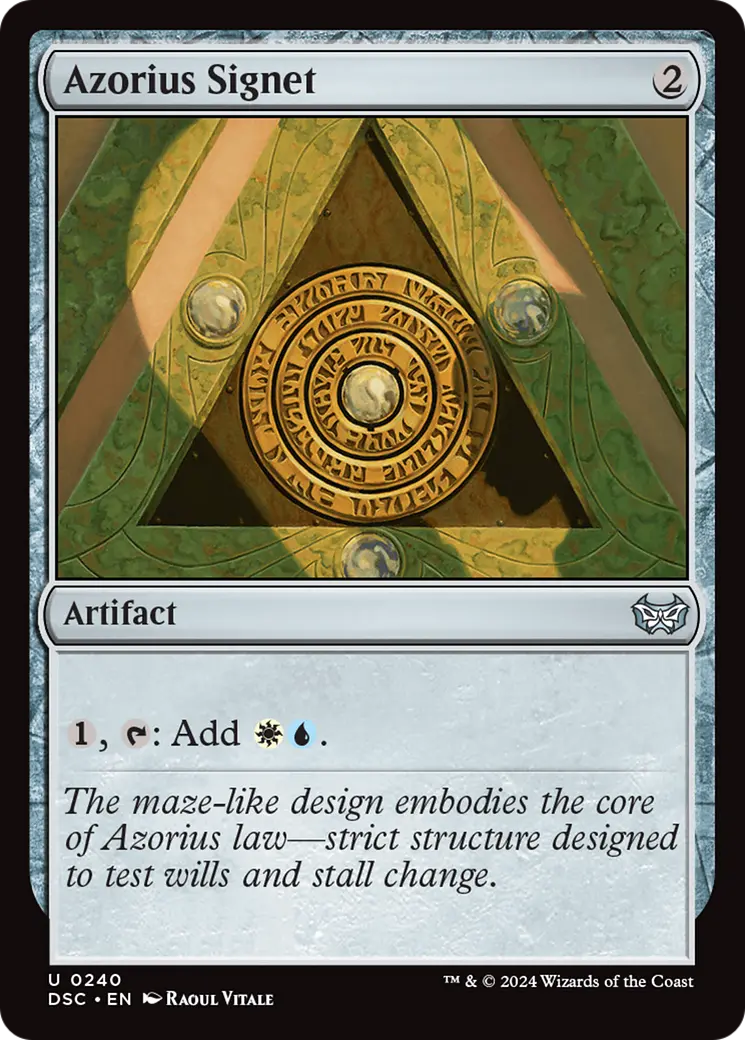 Azorius Signet [Duskmourn: House Of Horror Commander] 1