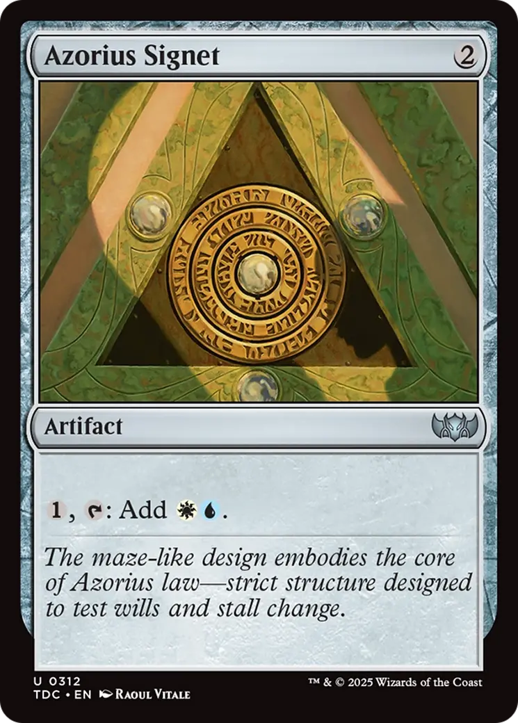 Azorius Signet [Tarkir: Dragonstorm Commander] 1