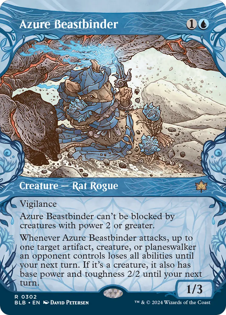 Azure Beastbinder (Showcase) [Bloomburrow] 1