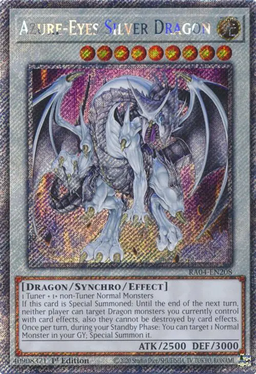 Azure-Eyes Silver Dragon [Ra04-En208] Platinum Secret Rare 1