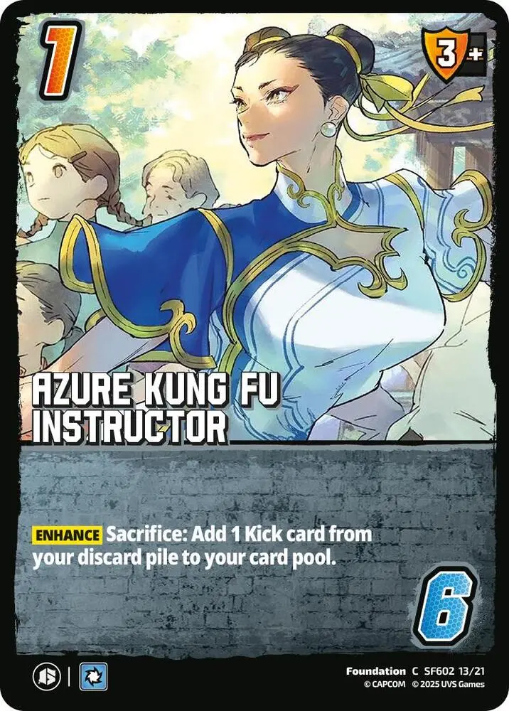Azure Kung Fu Instructor - Challenger Series: Street Fighter 6 (Sf6) (Foil) 1