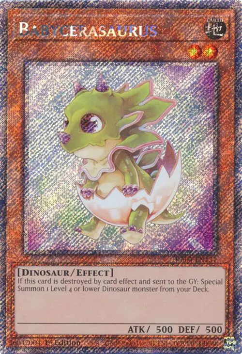 Babycerasaurus [Ra04-En131] Platinum Secret Rare 1