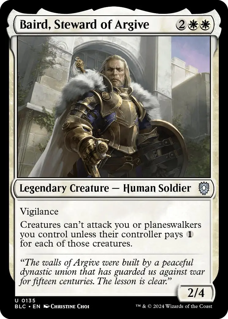 Baird, Steward Of Argive [Bloomburrow Commander] 1
