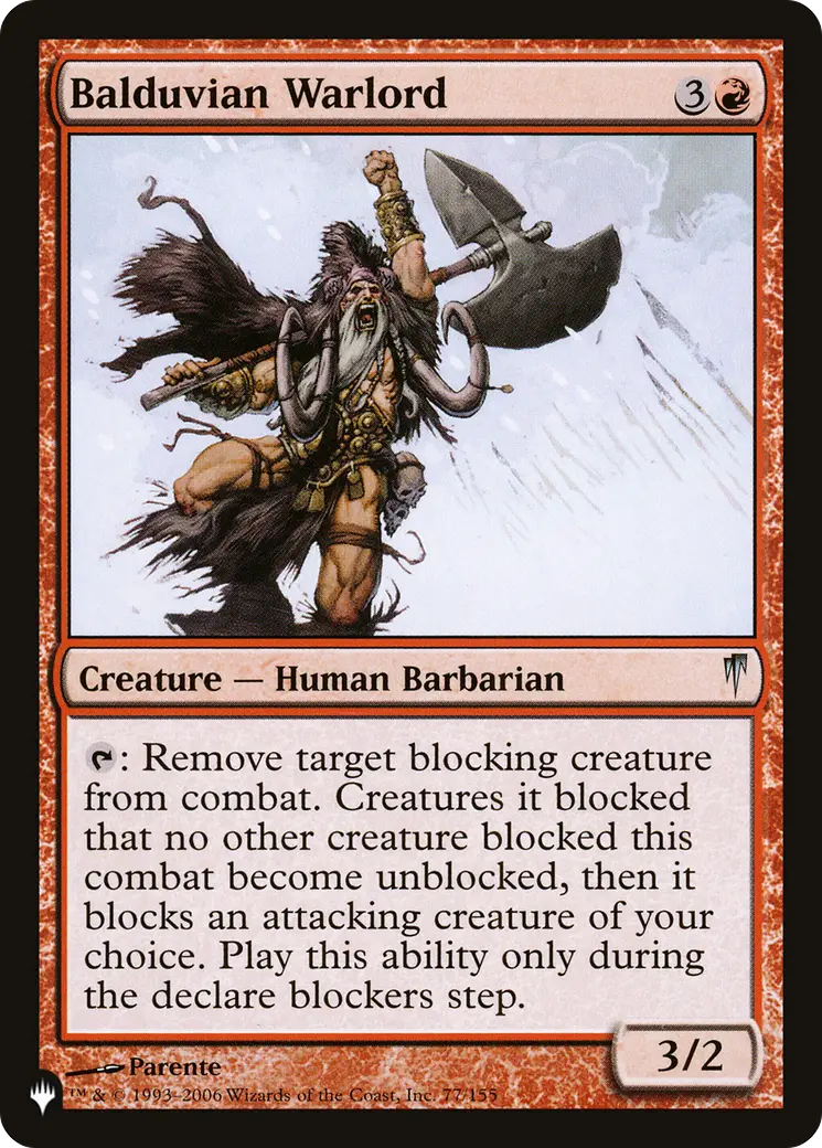 Balduvian Warlord [The List] 1