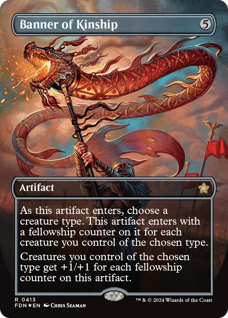 Banner Of Kinship (Borderless) (Mana Foil) [Foundations] 1