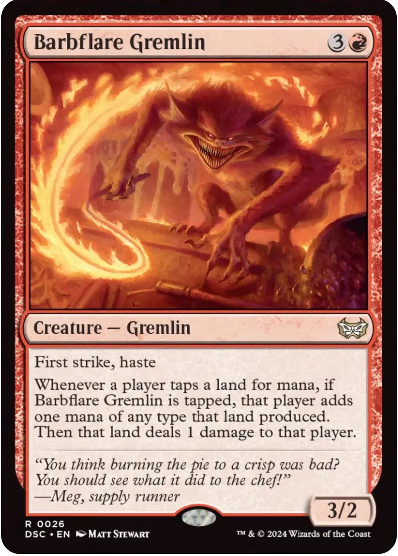 Barbflare Gremlin [Duskmourn: House Of Horror Commander] 1
