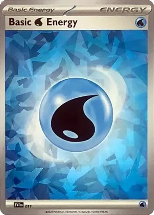 Basic Water Energy (011) (Cracked Ice Holo) [Scarlet & Violet: Stellar Crown] 1