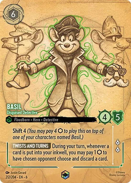 Basil - Disguised Detective (Enchanted) (212/204) [Azurite Sea] 1