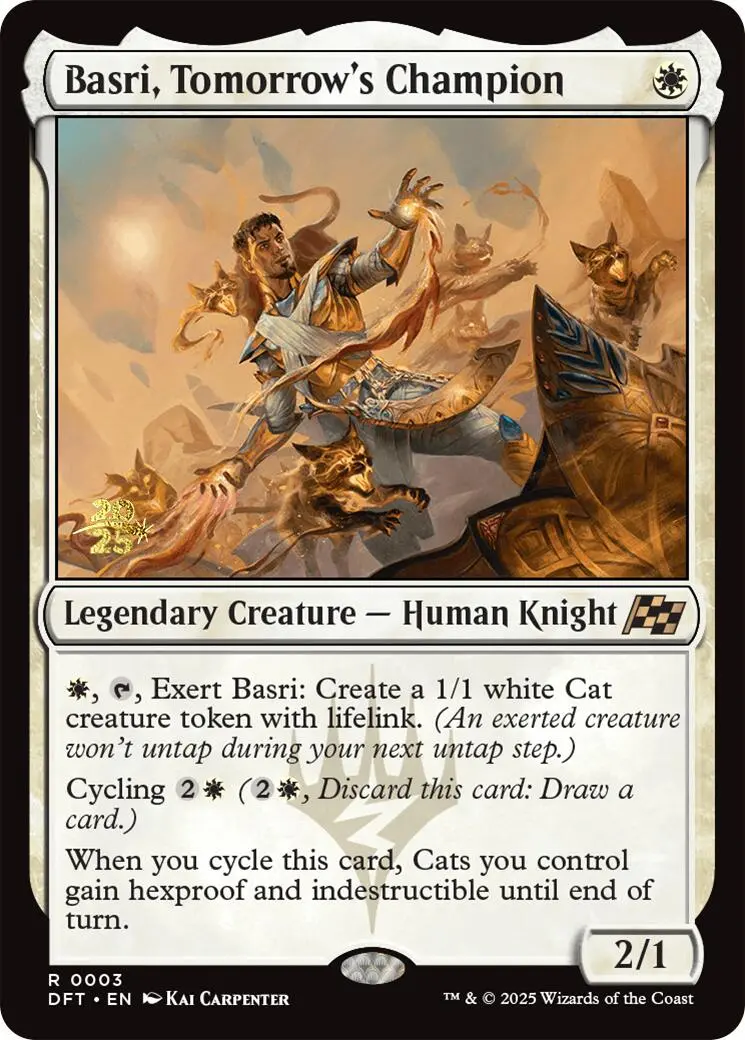 Basri, Tomorrow's Champion [Aetherdrift Prerelease Promos] 1
