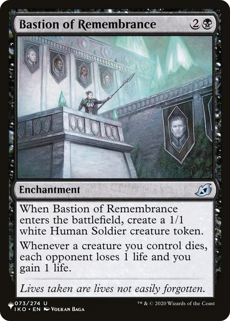 Bastion Of Remembrance [The List] 1