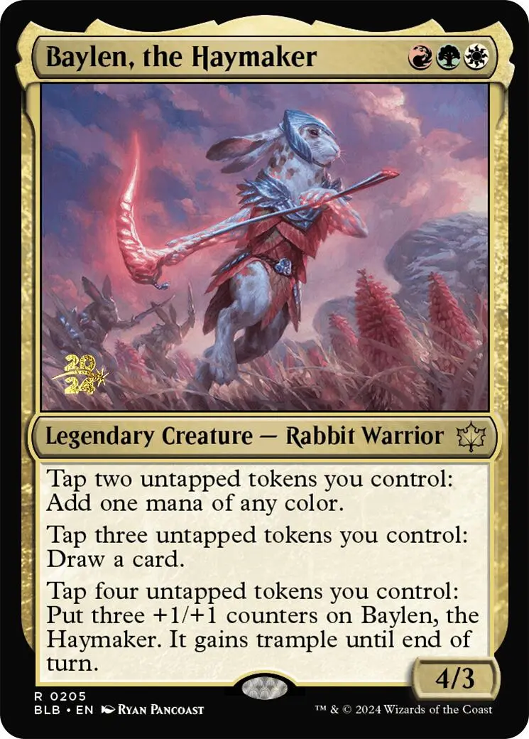 Baylen, The Haymaker [Bloomburrow Prerelease Promos] 1
