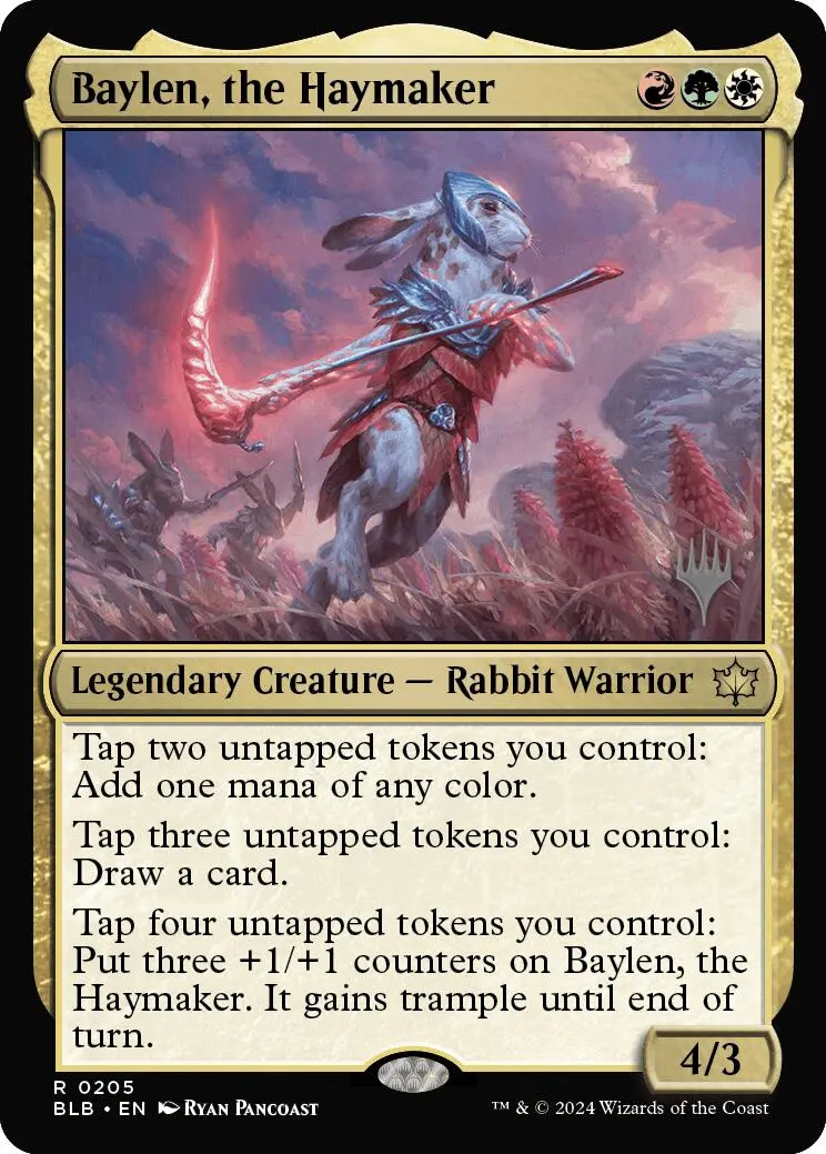 Baylen, The Haymaker (Promo Pack) [Bloomburrow Promos] 1