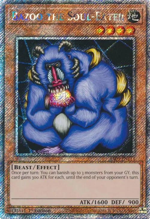 Bazoo The Soul-Eater (Platinum Secret Rare) [Ra03-En111] Platinum Secret Rare 1