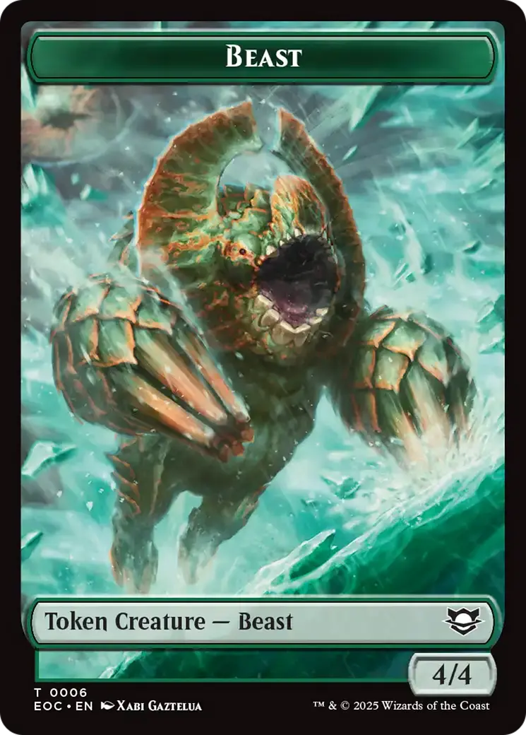 Beast (0006) // Elemental (0008) Double-Sided Token [Edge Of Eternities Commander Tokens] 1