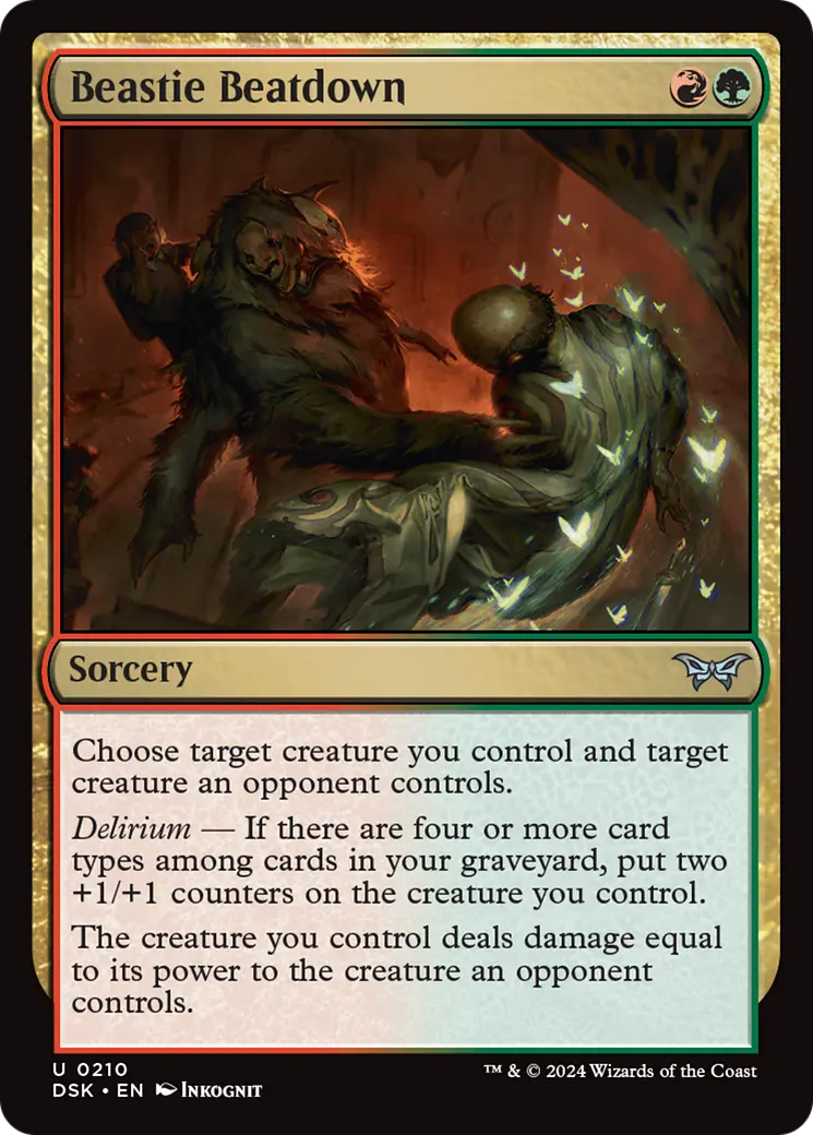 Beastie Beatdown [Duskmourn: House Of Horror] 1