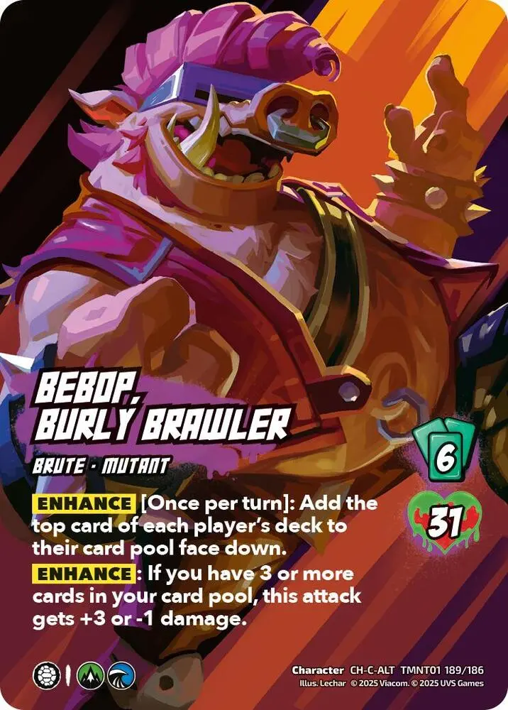Bebop, Burly Brawler (Alternate Art) - Teenage Mutant Ninja Turtles (Tmnt) 1