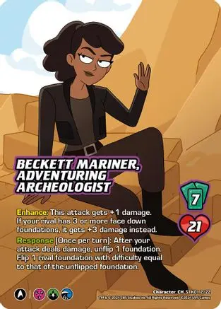 Beckett Mariner, Adventuring Archeologist - Stk01 2/22 - C - Holofoil 1