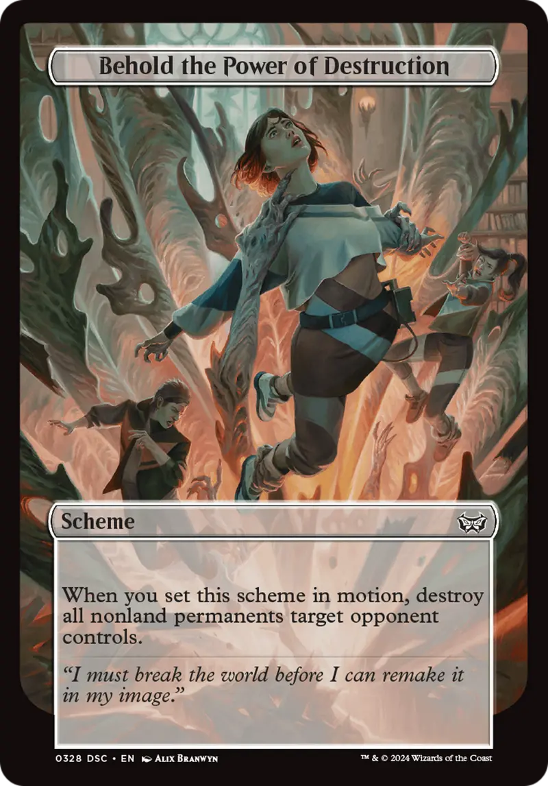 Behold The Power Of Destruction (Full Art) [Duskmourn: Archenemy] 1