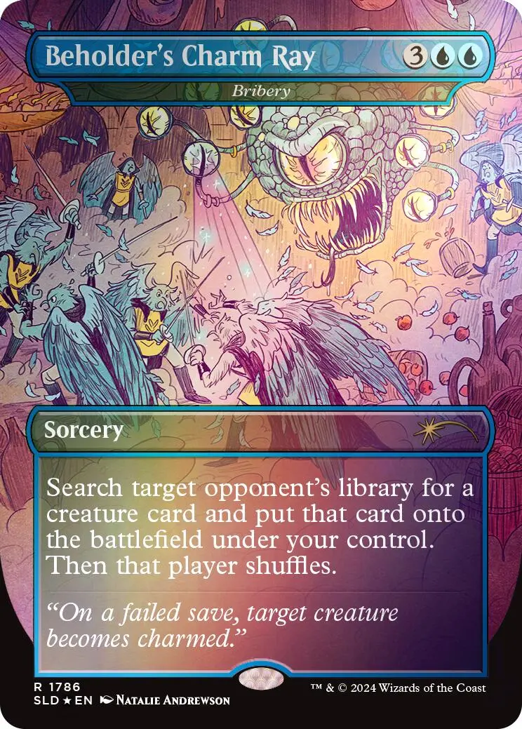 Beholder's Charm Ray - Bribery (Rainbow Foil) [Secret Lair Drop Series] 1