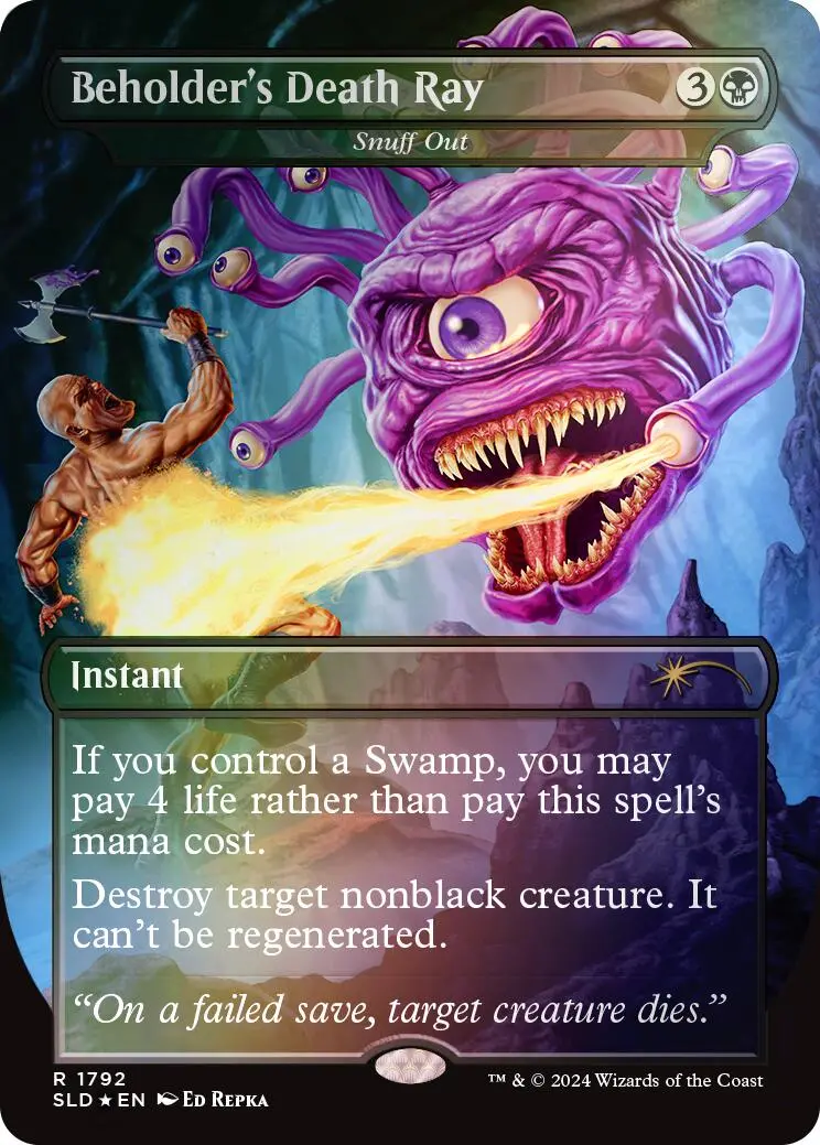 Beholder's Death Ray - Snuff Out (Rainbow Foil) [Secret Lair Drop Series] 1
