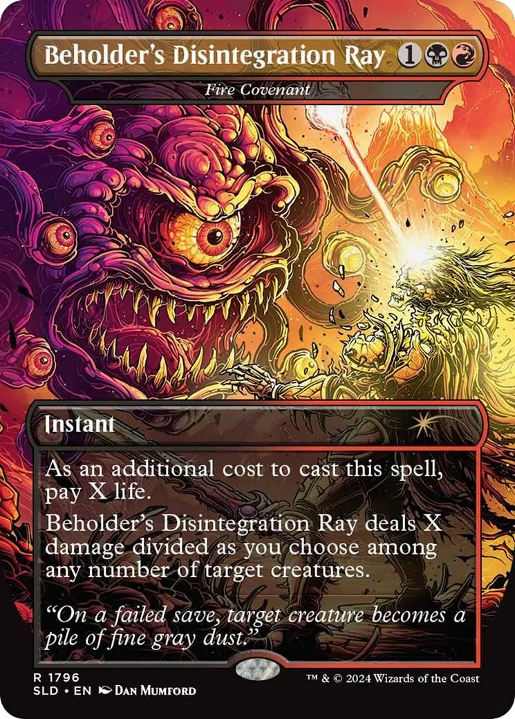 Beholder's Disintegration Ray - Fire Covenant [Secret Lair Drop Series] 1