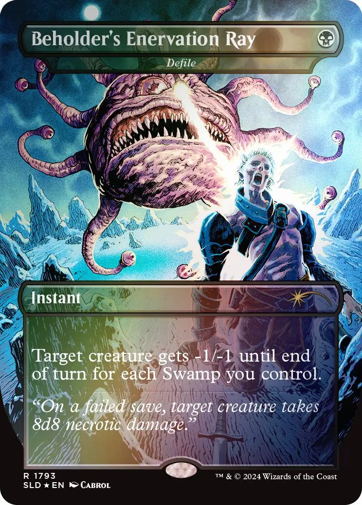 Beholder's Enervation Ray - Defile (Rainbow Foil) [Secret Lair Drop Series] 1