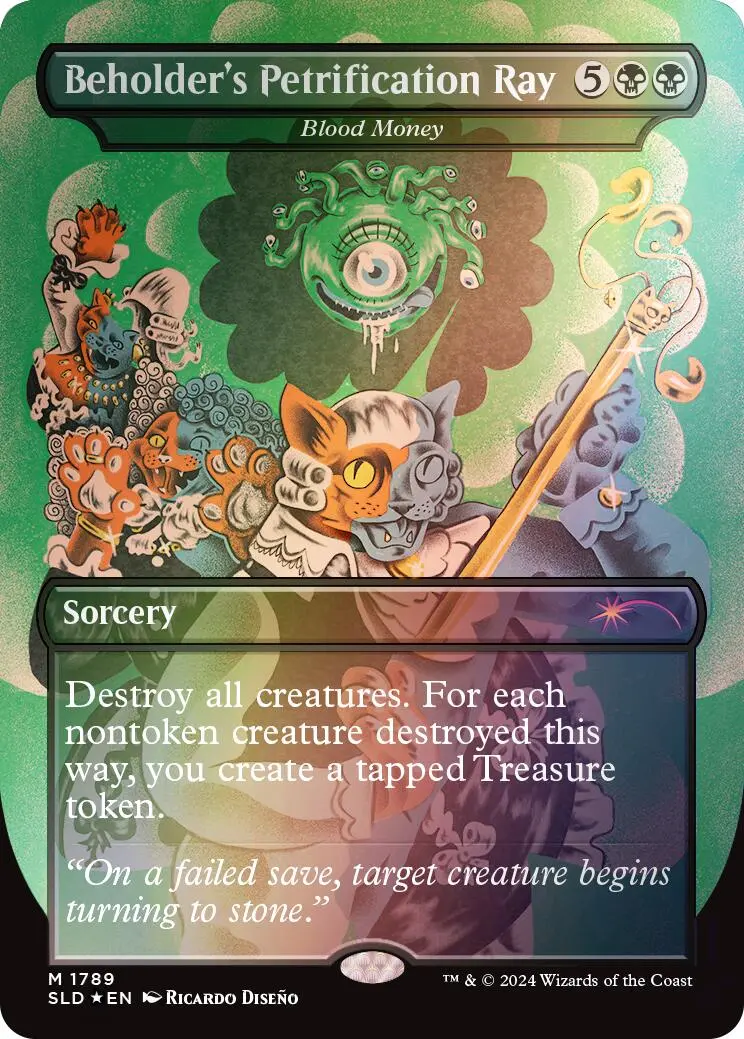 Beholder's Petrification Ray - Blood Money (Rainbow Foil) [Secret Lair Drop Series] 1