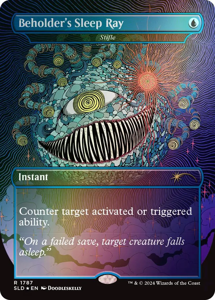 Beholder's Sleep Ray - Stifle (Rainbow Foil) [Secret Lair Drop Series] 1