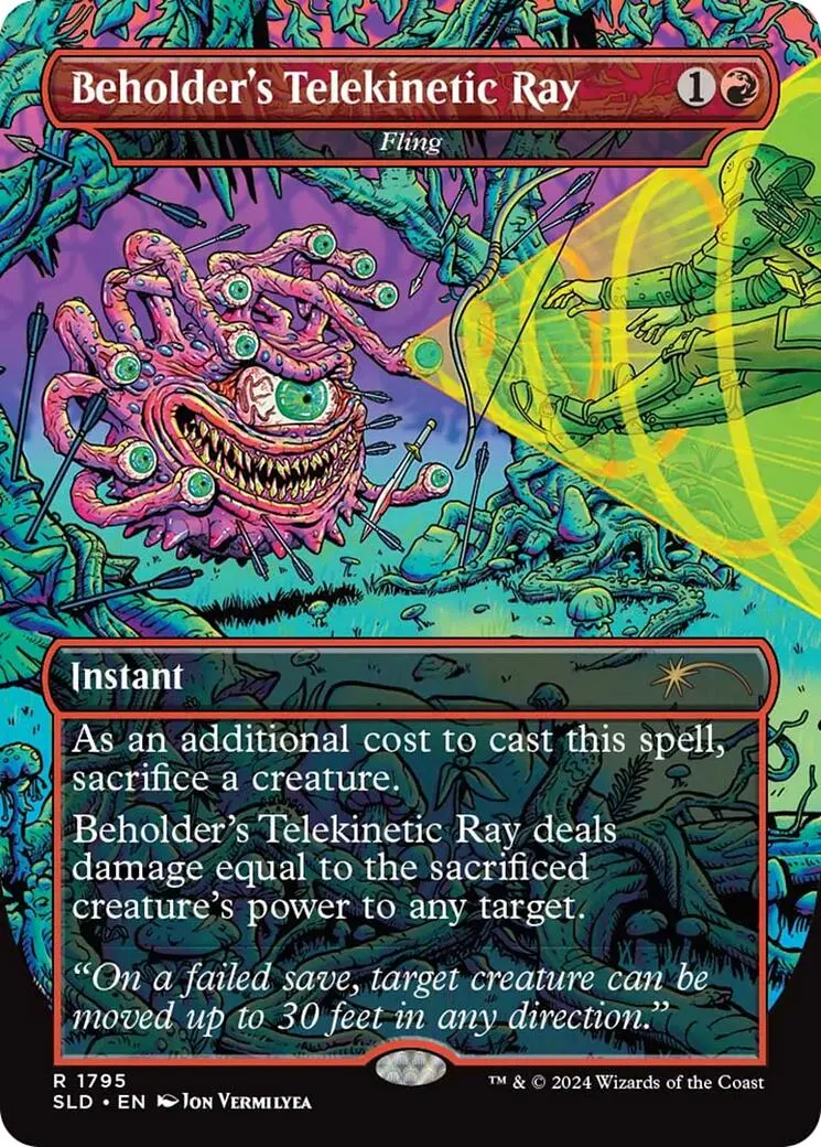 Beholder's Telekinetic Ray - Fling [Secret Lair Drop Series] 1