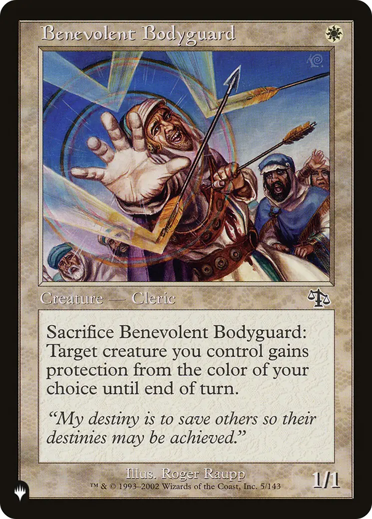 Benevolent Bodyguard [The List] 1