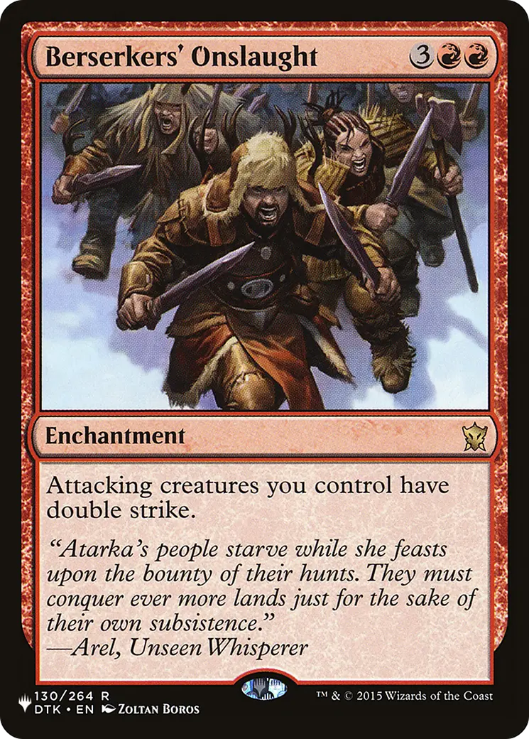 Berserkers' Onslaught [The List] 1