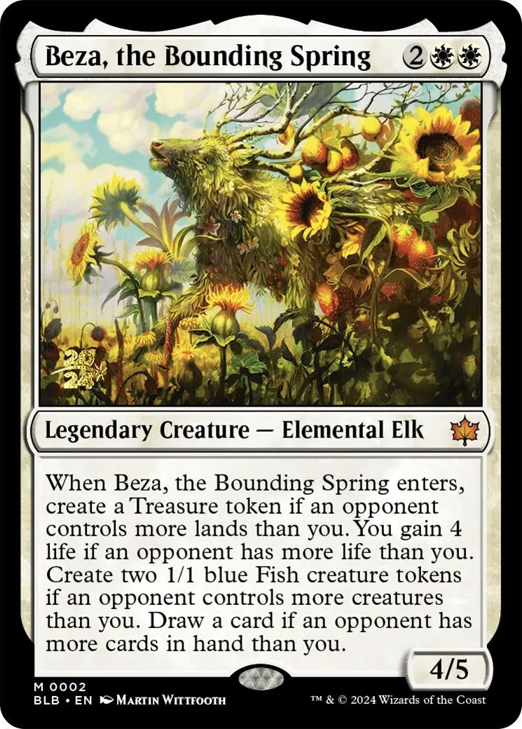 Beza, The Bounding Spring [Bloomburrow Prerelease Promos] 1