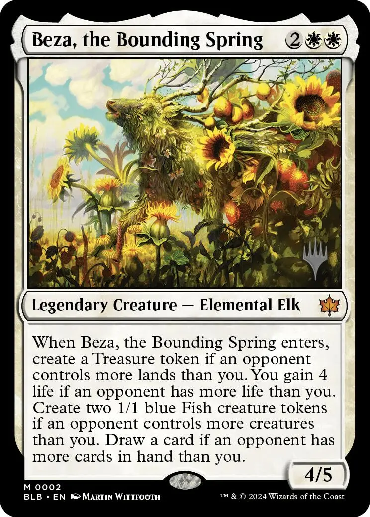 Beza, The Bounding Spring (Promo Pack) [Bloomburrow Promos] 1