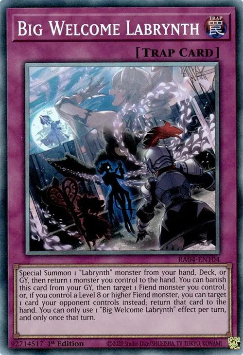 Big Welcome Labrynth [Ra04-En104] Prismatic Collector's Rare 1