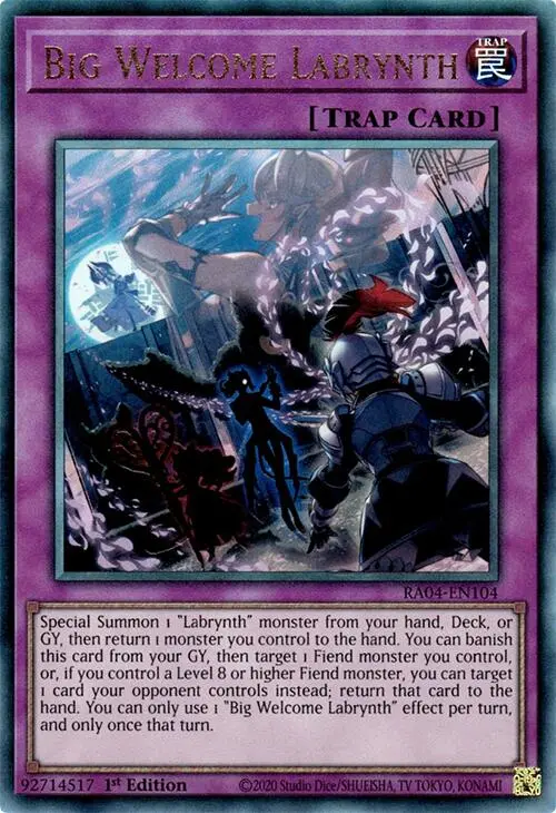 Big Welcome Labrynth [Ra04-En104] Prismatic Ultimate Rare 1