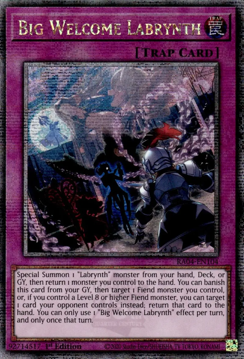 Big Welcome Labrynth [Ra04-En104] Quarter Century Secret Rare 1