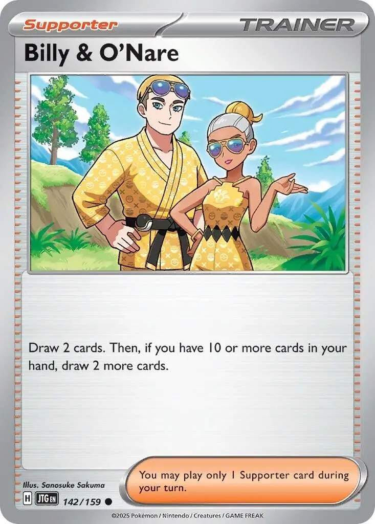 Billy & O'nare (142/159) [Scarlet & Violet: Journey Together] 1