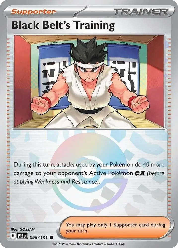 Black Belt's Training (096/131) (Poke Ball Pattern) [Scarlet & Violet: Prismatic Evolutions] 1