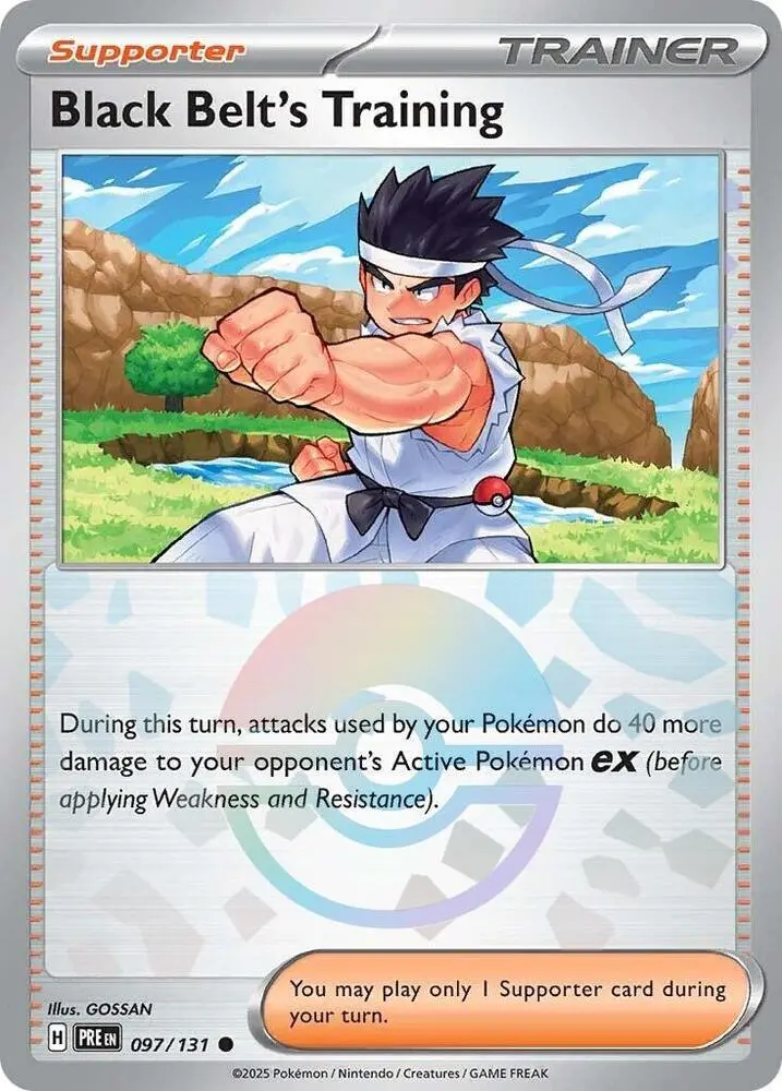 Black Belt's Training (097/131) (Poke Ball Pattern) [Scarlet & Violet: Prismatic Evolutions] 1
