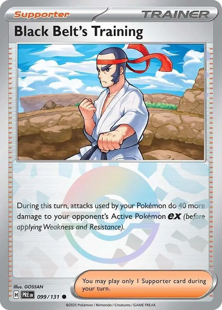 Black Belt's Training (099/131) (Poke Ball Pattern) [Scarlet & Violet: Prismatic Evolutions] 1