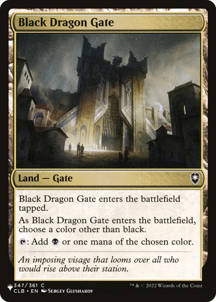 Black Dragon Gate [The List] 1
