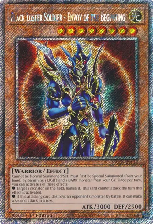 Black Luster Soldier - Envoy Of The Beginning (Platinum Secret Rare) [Ra03-En132] Platinum Secret Rare 1