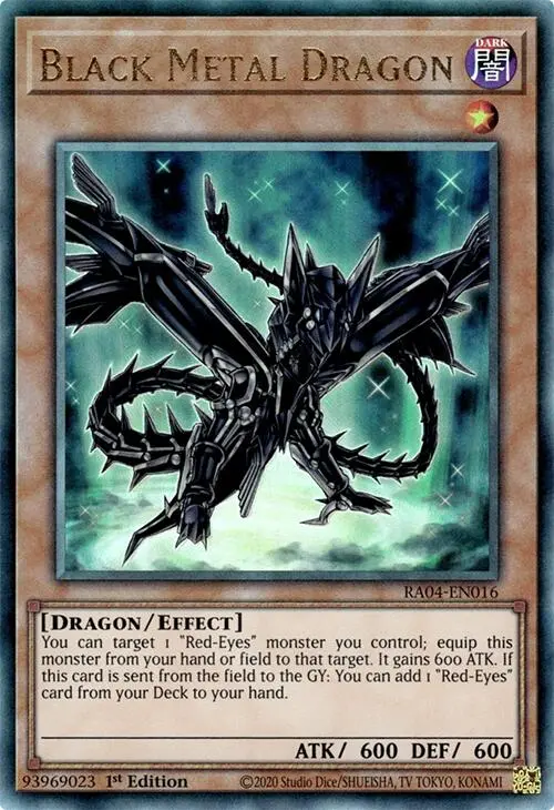 Black Metal Dragon [Ra04-En016] Prismatic Ultimate Rare 1