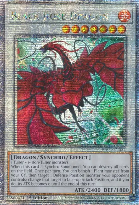 Black Rose Dragon (Alternate Art) [Ra04-En057] Quarter Century Secret Rare 1