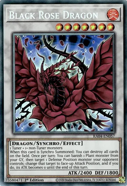 Black Rose Dragon [Ra04-En057] Prismatic Collector's Rare 1