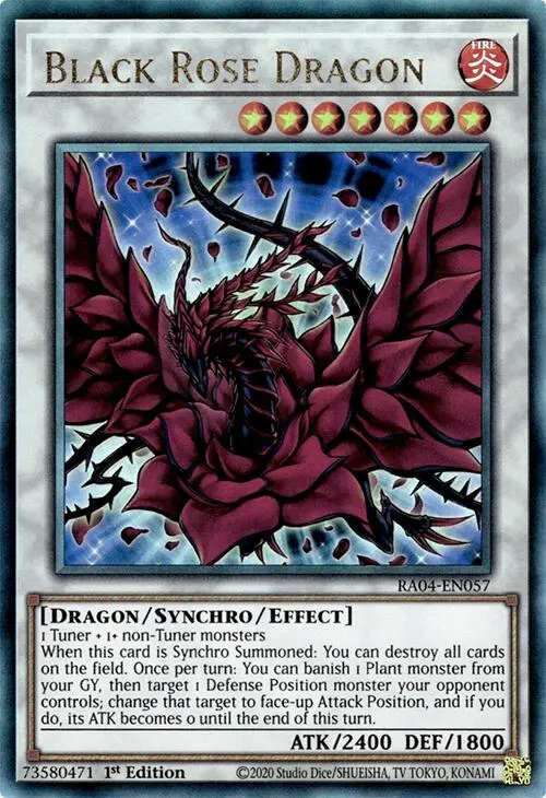 Black Rose Dragon [Ra04-En057] Prismatic Ultimate Rare 1