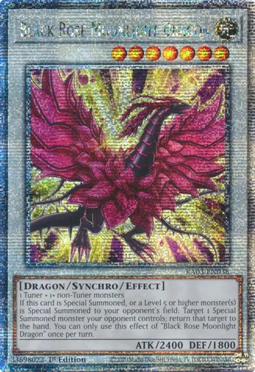 Black Rose Moonlight Dragon (Quarter Century Secret Rare) [Ra03-En038] Quarter Century Secret Rare 1