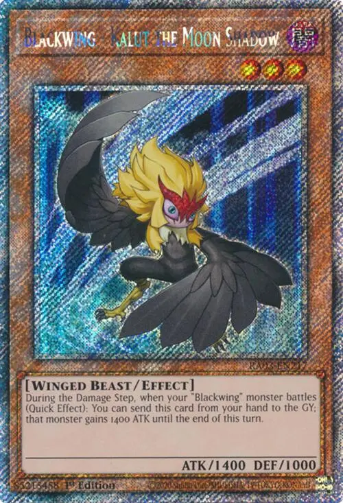 Blackwing - Kalut The Moon Shadow (Platinum Secret Rare) [Ra03-En217] Platinum Secret Rare 1